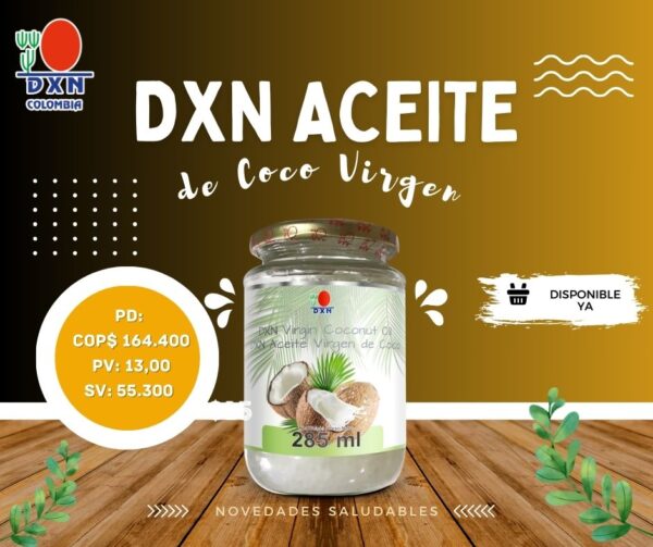 Aceite de Coco Virgen Orgánico DXN - Imagen 4